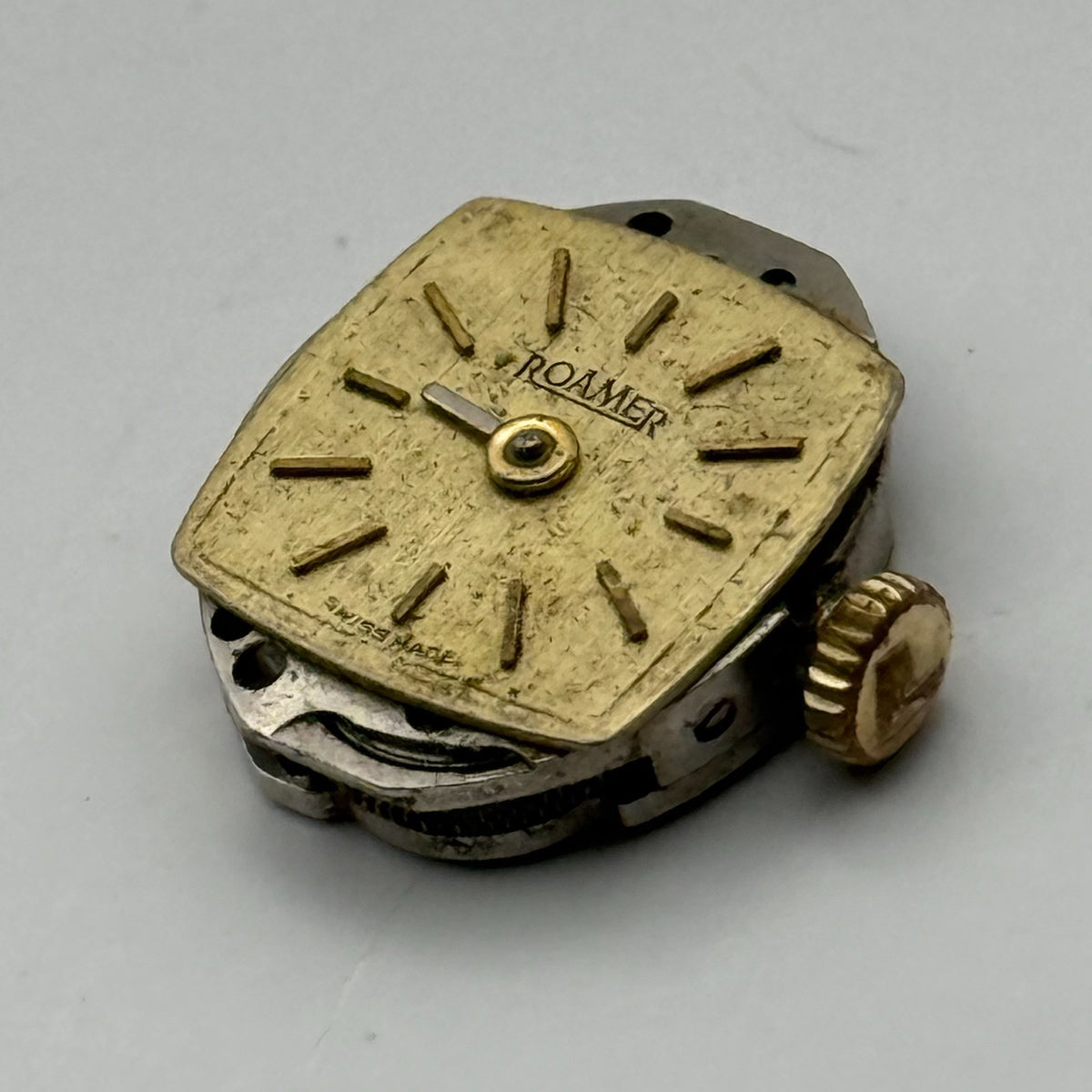 MST 466 Watch Movement Roamer 19 Jewels Swiss Manual Wind Parts Repair 13.1mm