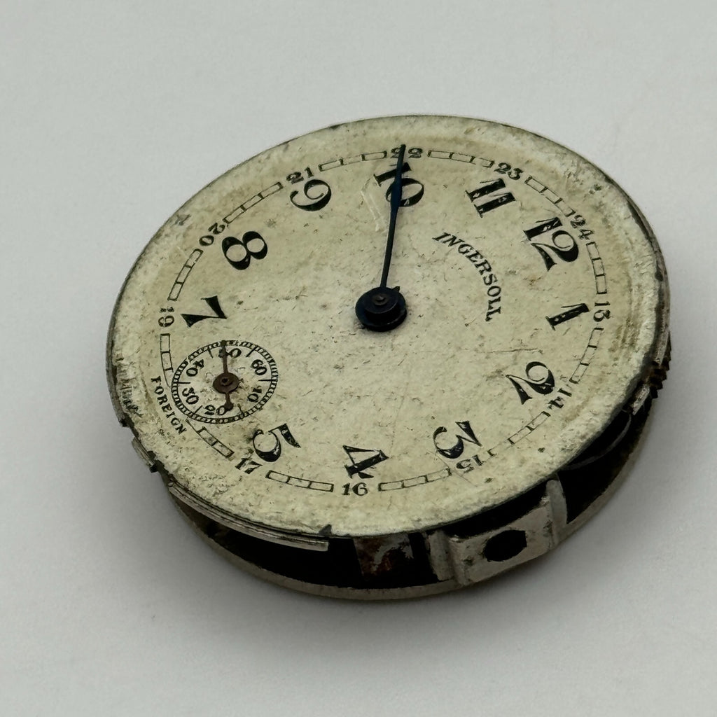 Ingersoll Watch Movement - Sub Seconds Foreign Men's - For Parts / Repair - 31mm