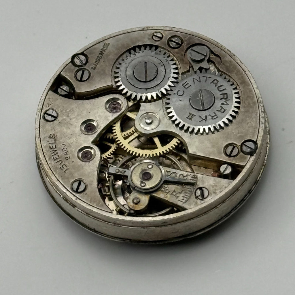Centaur 226 Watch Movement 15 Jewels Swiss Manual Wind Parts Repair 23.4mm