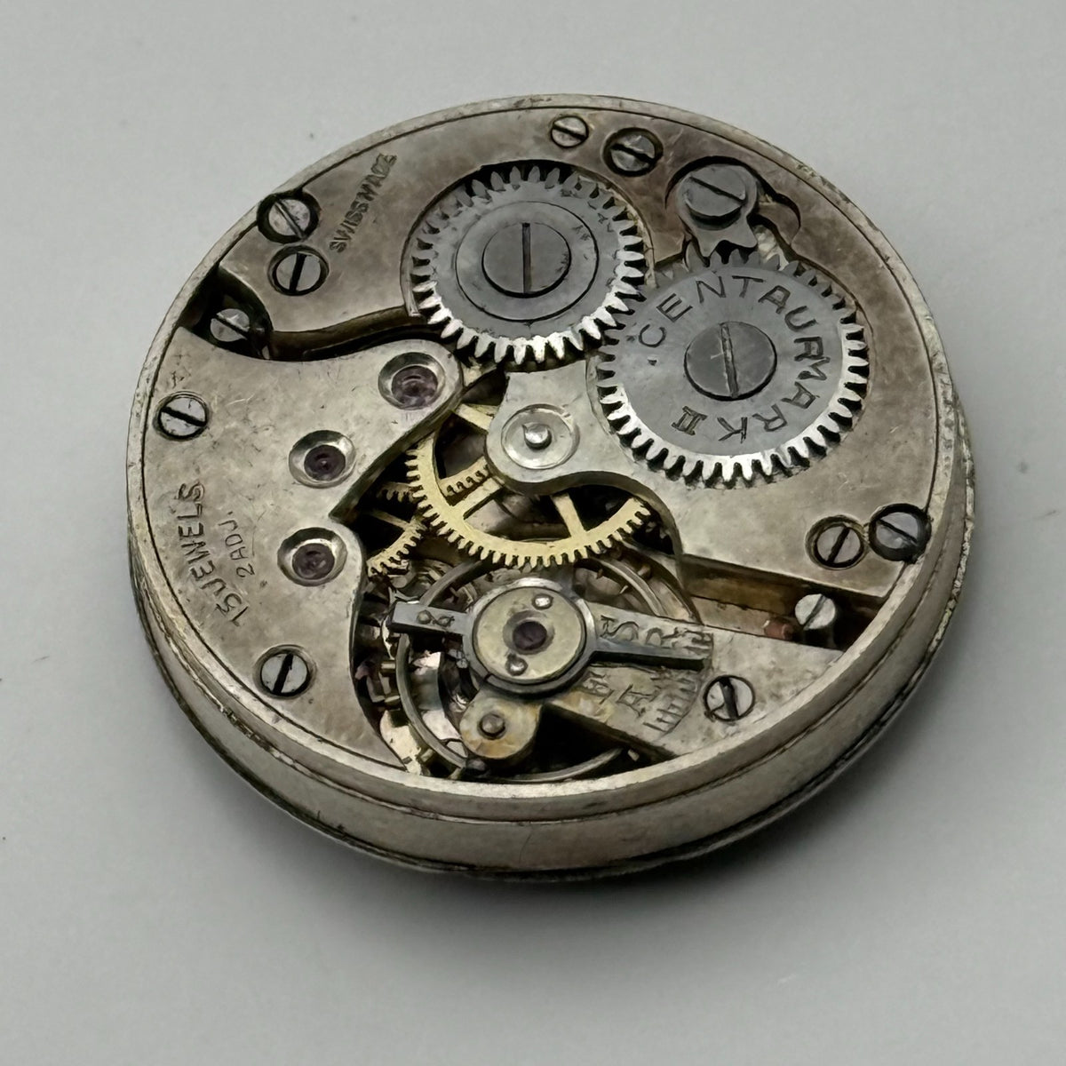 Centaur 226 Watch Movement 15 Jewels Swiss Manual Wind Parts Repair 23.4mm