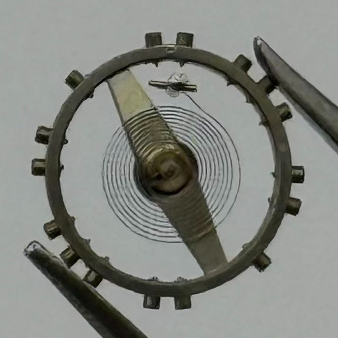 ETA 2487 Balance Wheel Complete And Spring Renata 1269 Watch Movement Parts NOS