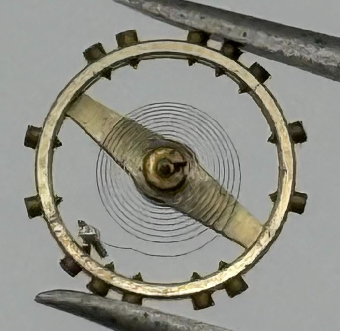 ETA 761 1201 Balance Wheel Complete And Spring Renata 145 Watch Movement Parts