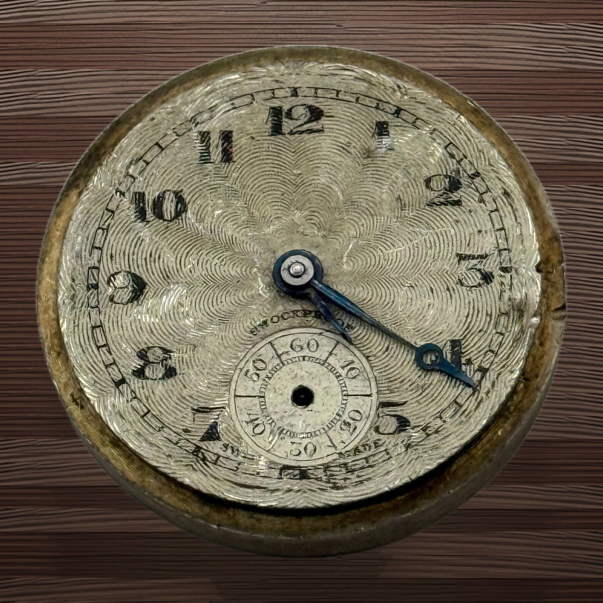 Unidentified Watch Movement - 15 Jewels Shockproof - For Parts / Repair - 26.9mm