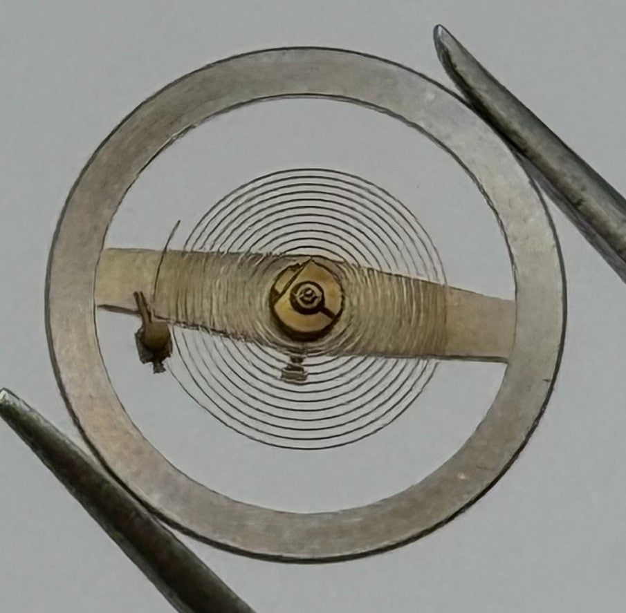 Ebosa 49 DGT Balance Wheel Complete And Spring Progress Watch Movement Parts NOS