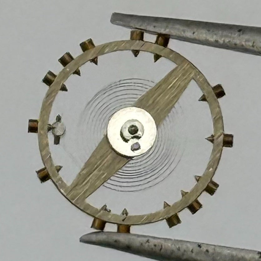 AS 970 Balance Wheel Complete And Spring 8¾’’’ 27 M Watch Movement Parts NOS