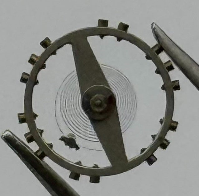 Record 108 Balance Wheel Complete And Spring 290 Watch Movement Parts NOS
