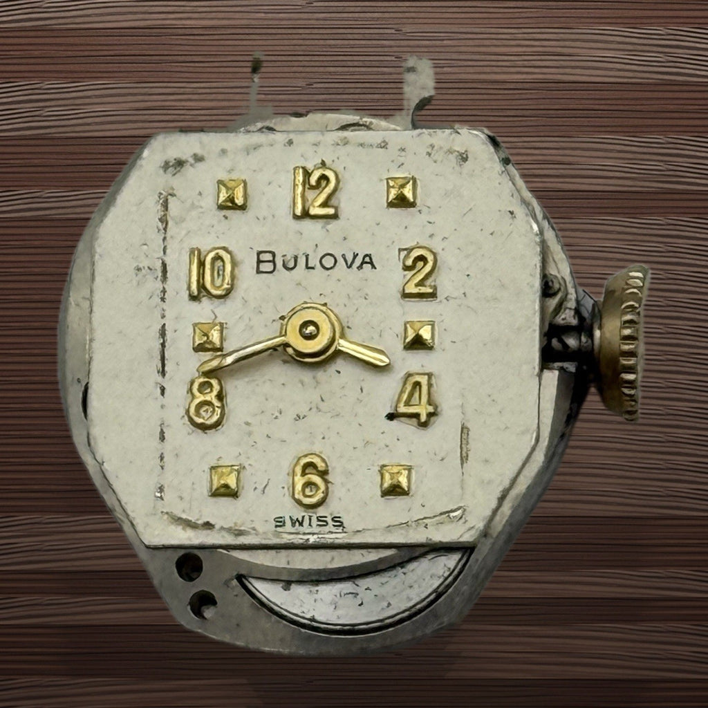 Bulova 6BO Watch Movement - Ladies - For Parts / Repair - 15.3mm