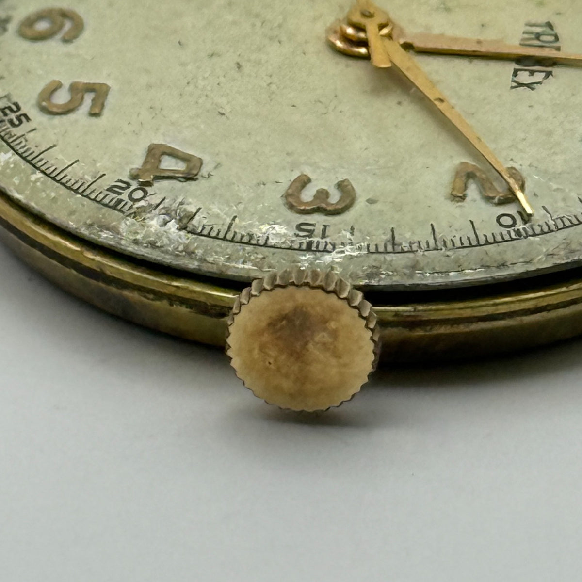 FHF 25 Watch Movement - Trebex 15 Jewels - Running - For Parts / Repair - 23.6mm