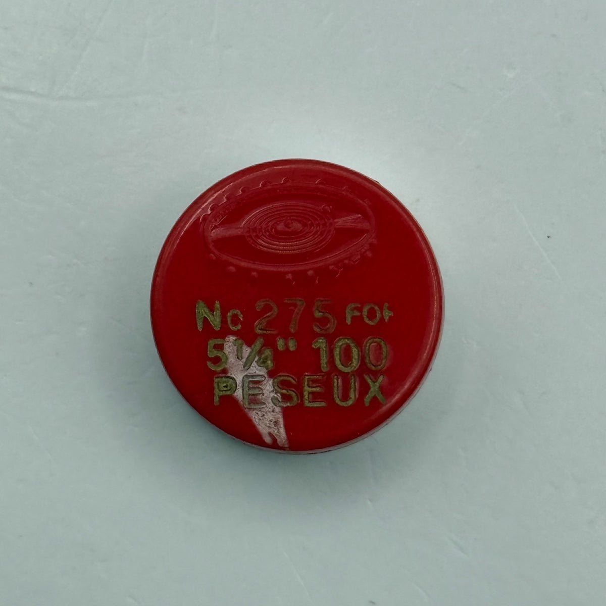 Peseux 100 Balance Wheel Complete And Spring 5¼’’’ 275 Watch Movement Parts NOS
