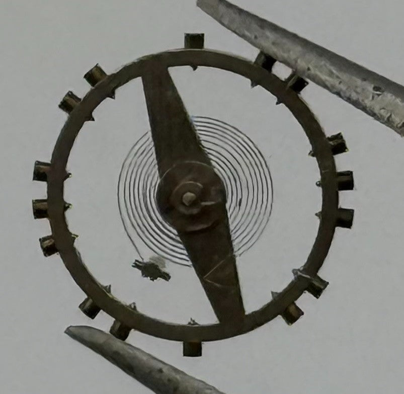 ETA 1301 Balance Wheel Complete And Spring 8¾’’’ 3391 Watch Movement Parts NOS