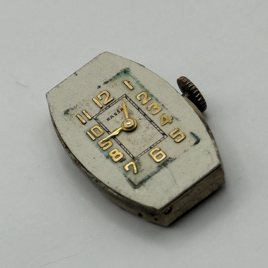 Nassau 93-36 Watch Movement 7 Jewels Swiss Manual Wind Parts Repair 14.3mm