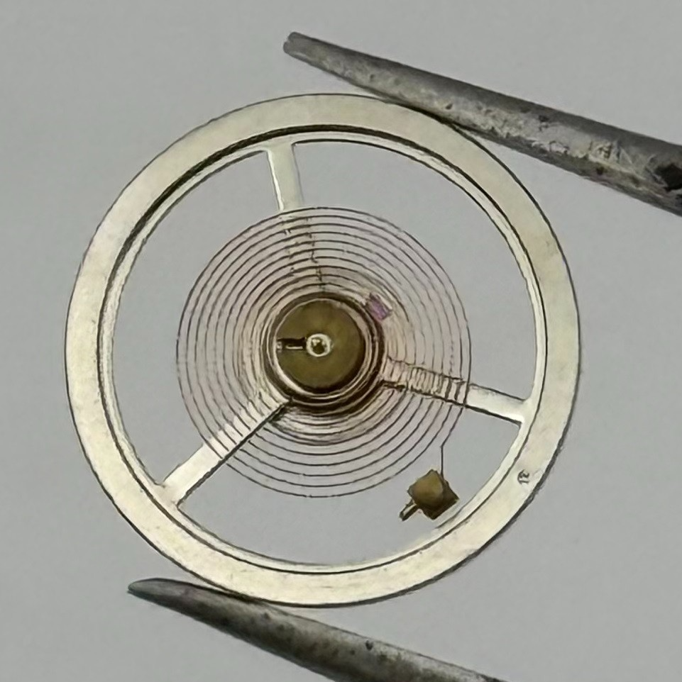 Brac 190 Balance Wheel Complete And Spring 12’’’ 4521 Watch Movement Parts NOS