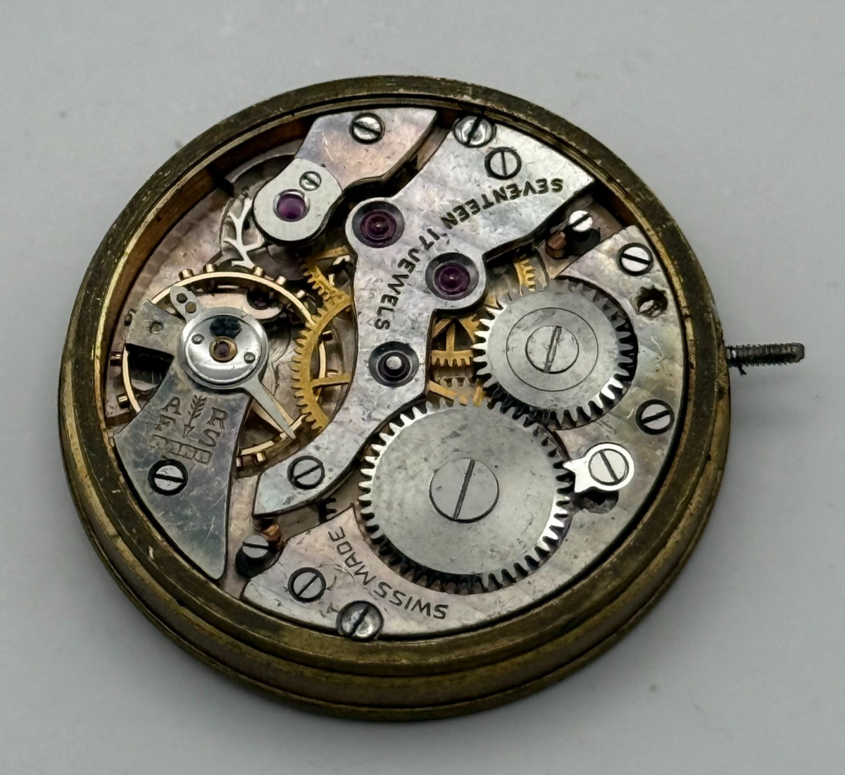 Kendal & Dent London Watch Movement - 17 Jewels - For Parts / Repair - 27mm