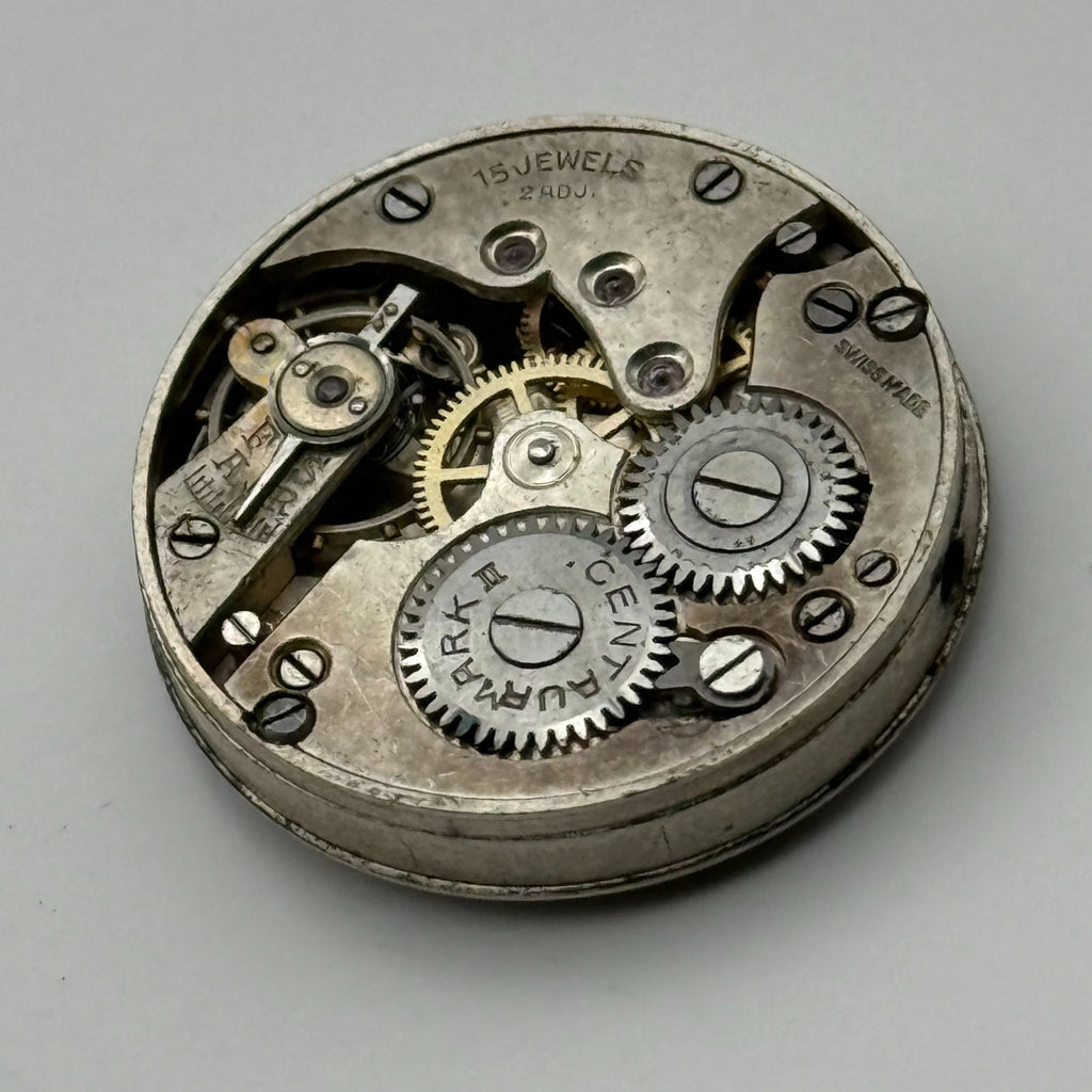 Centaur 226 Watch Movement 15 Jewels Swiss Manual Wind Parts Repair 23.4mm