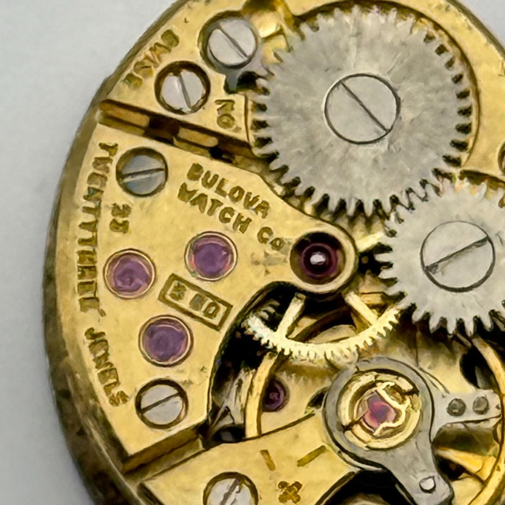 Bulova 5BD Watch Movement Running Ladies 23 Jewels Swiss Manual Wind Parts 13mm