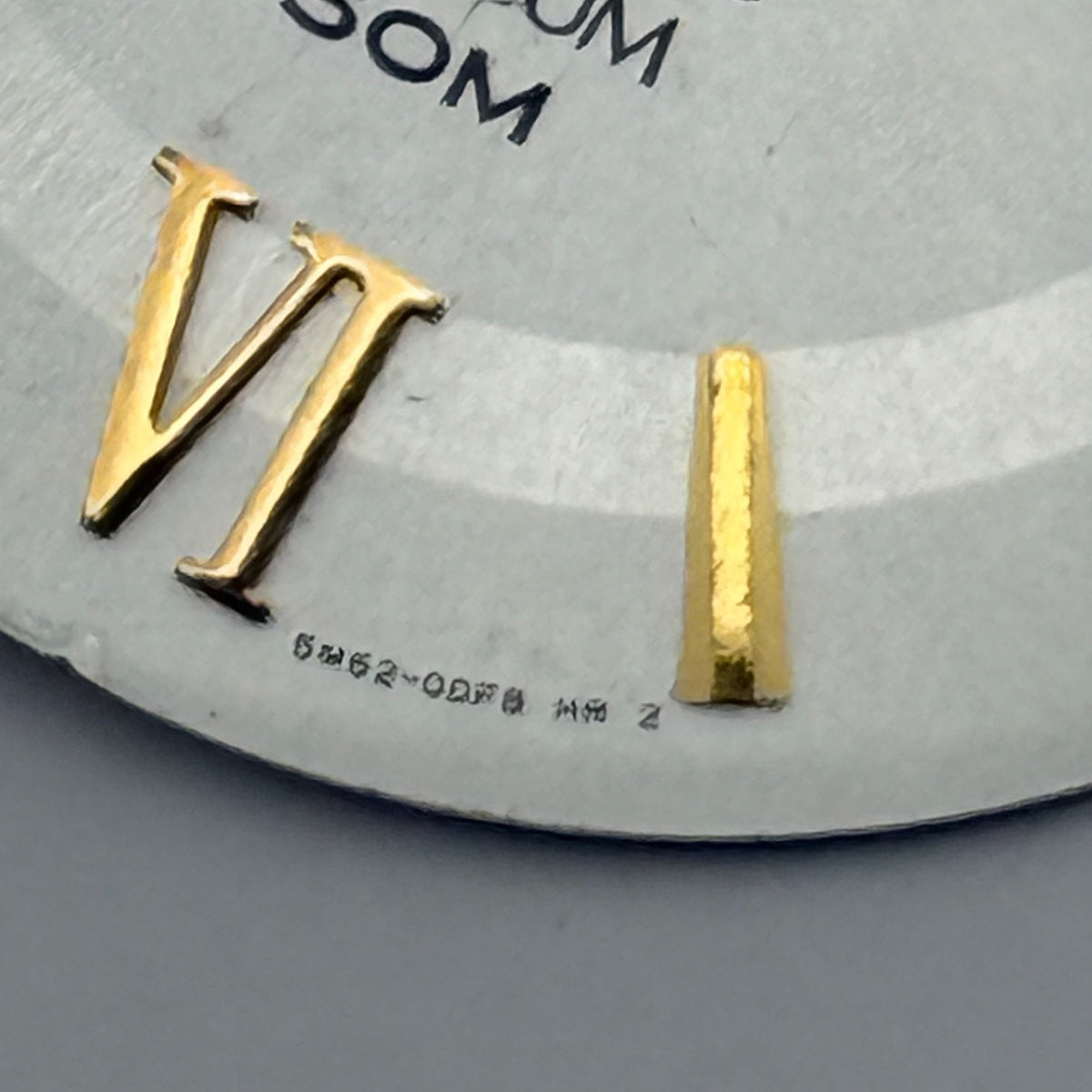 Seiko 5M62-0DF8 Watch Dial Kinetic Titanium 50M Silver Spare Parts Repair 28.8mm