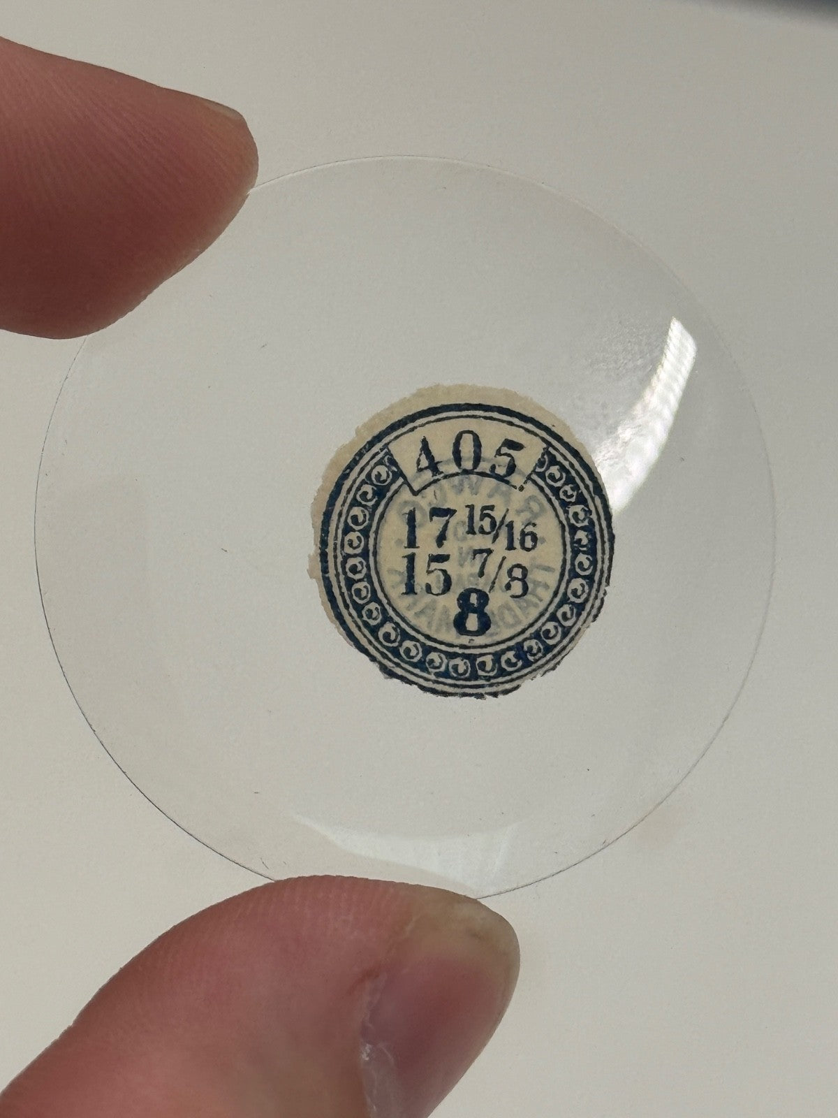 Antique Pocket Watch Glass Crystal - Choose From Available Sizes - Rawco - NOS