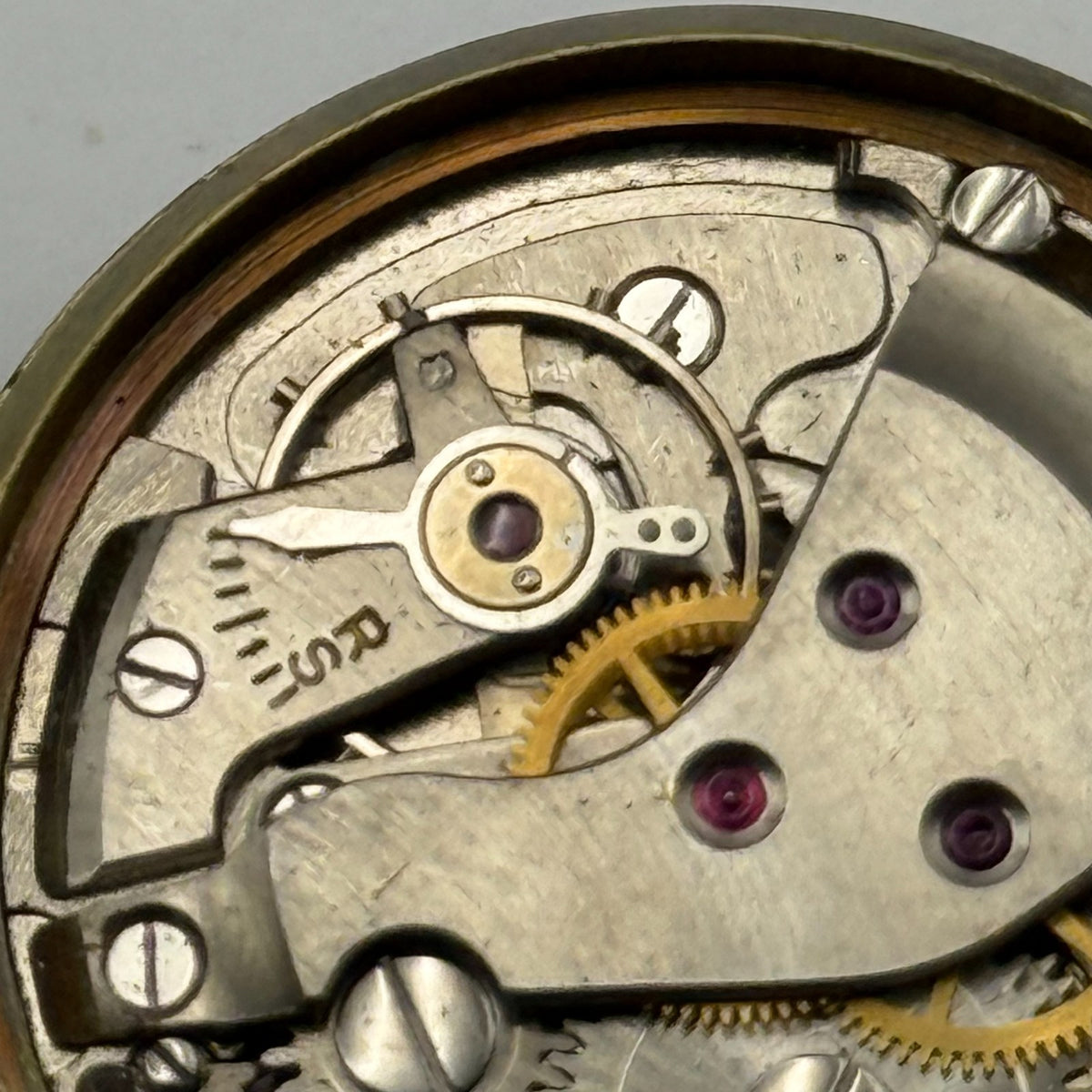 FHF 25 Watch Movement - Trebex 15 Jewels - Running - For Parts / Repair - 23.6mm