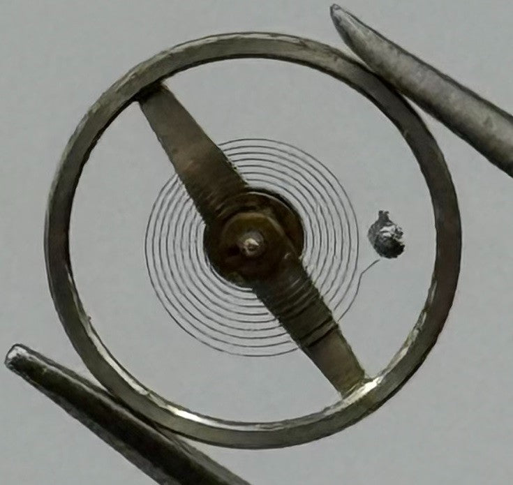 Junghans J 73 Balance Wheel Complete And Spring Watch Movement Parts NOS