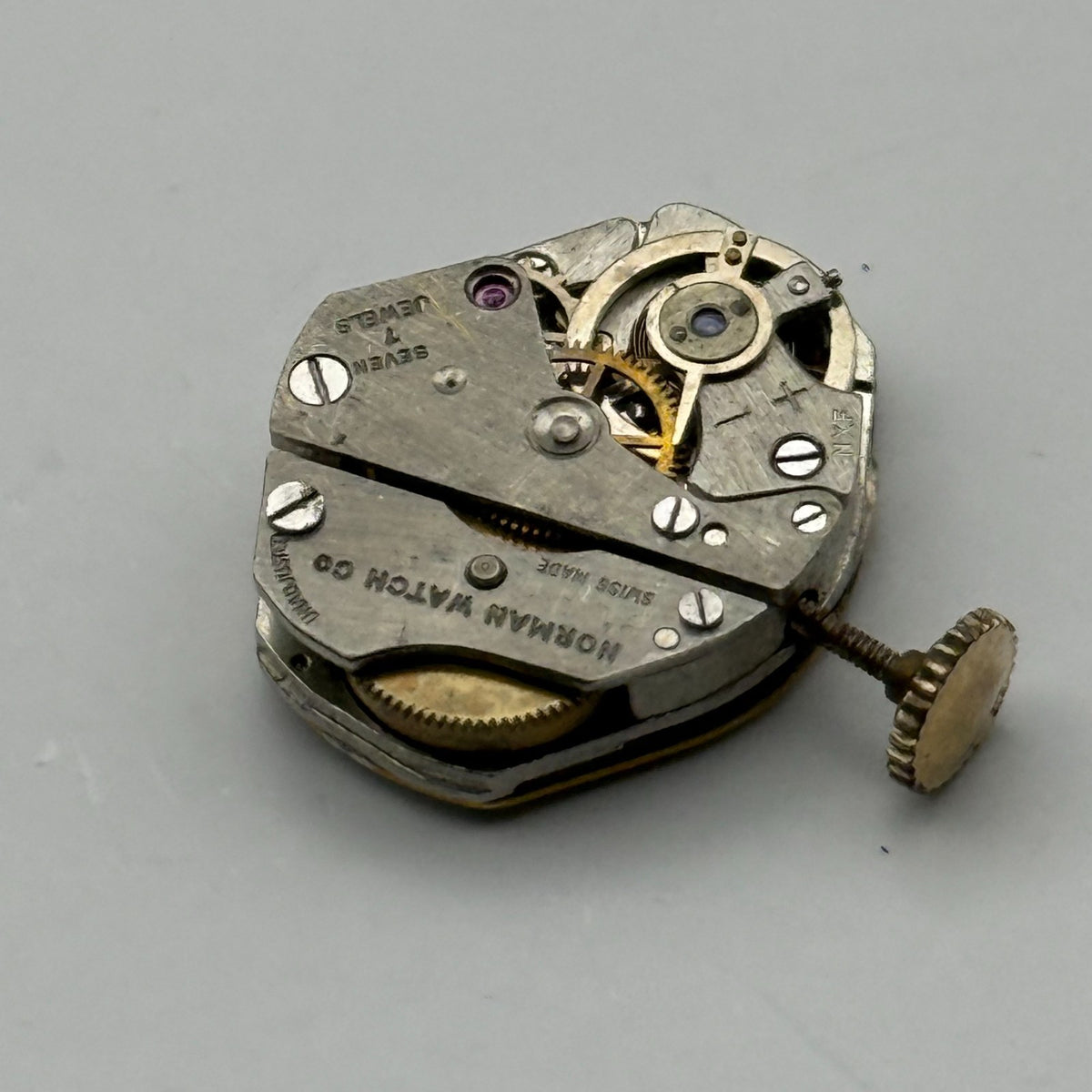 EB 1612 Watch Movement Norman De Luxe Swiss Manual Wind Parts Repair 15.2mm