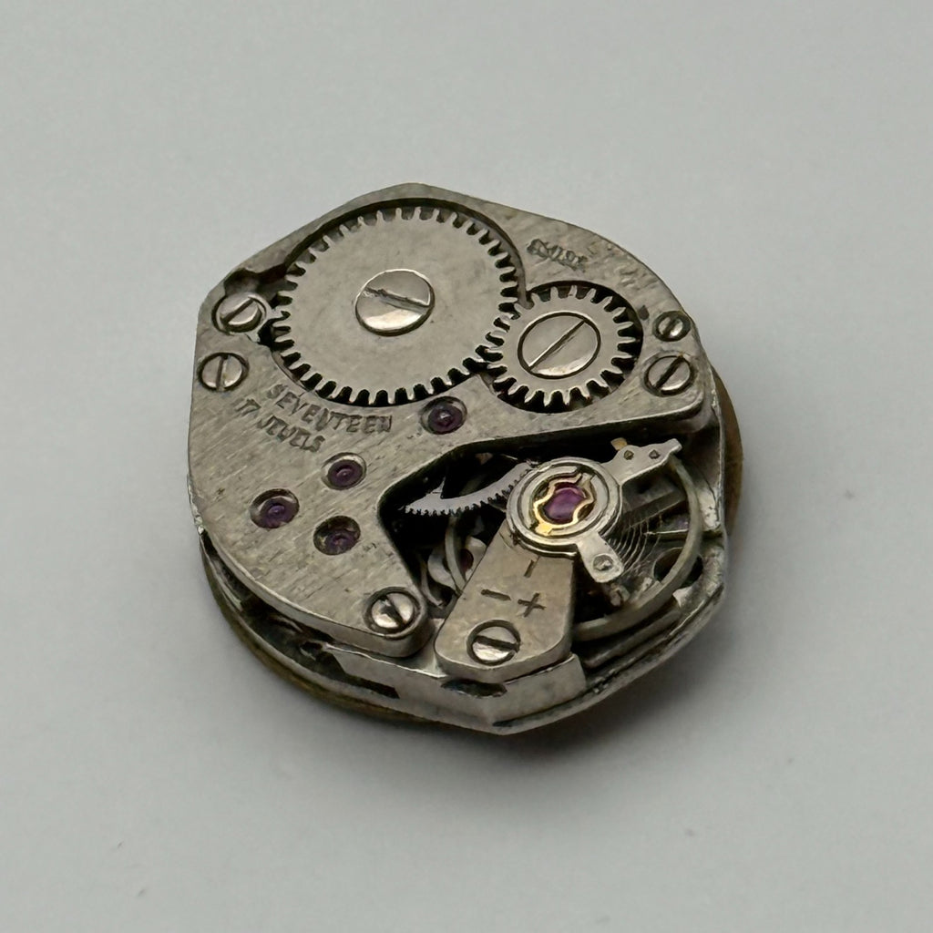 FHF Watch Movement 17 Jewels Swiss Manual Wind Vintage Parts Repair 9mm
