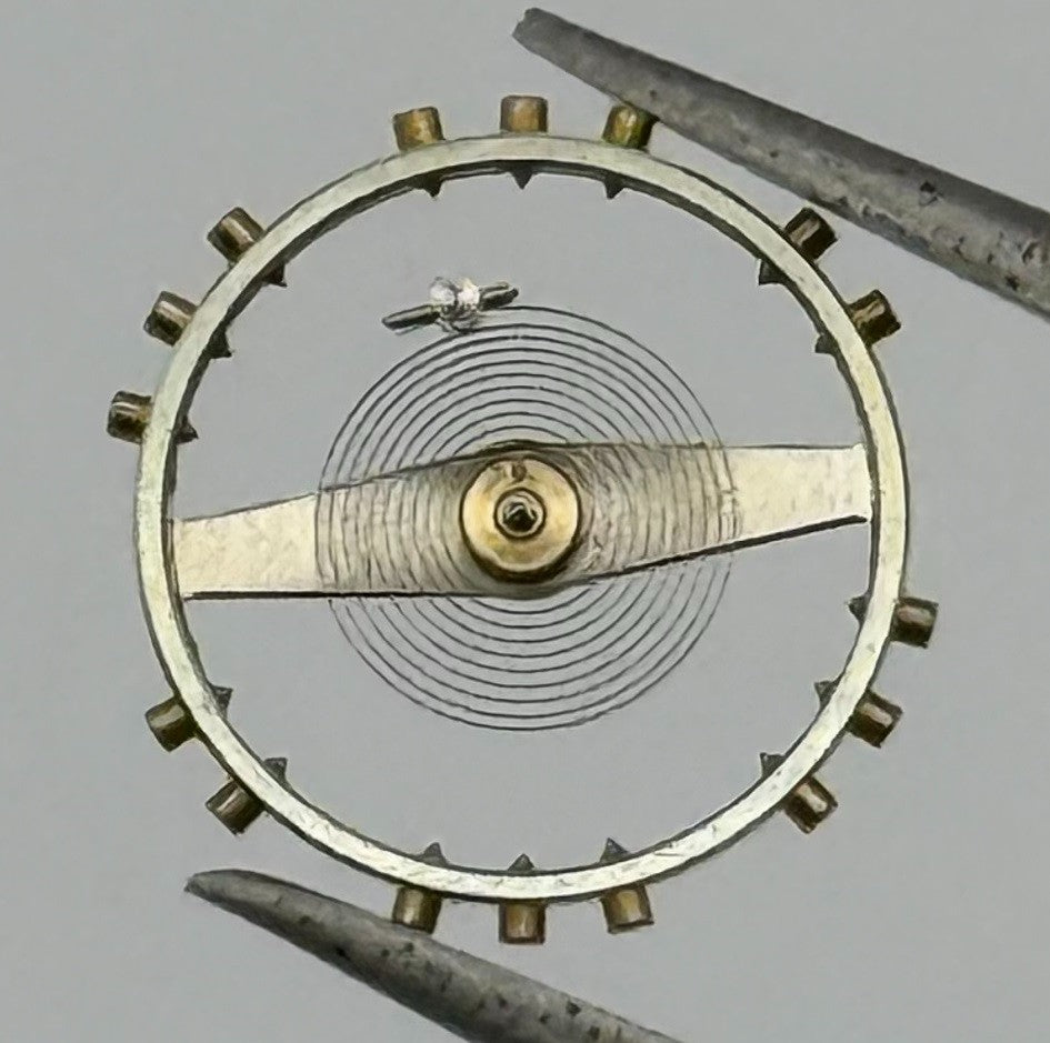 AS 1336 Balance Wheel Complete And Spring 11½''' Watch Movement Parts NOS