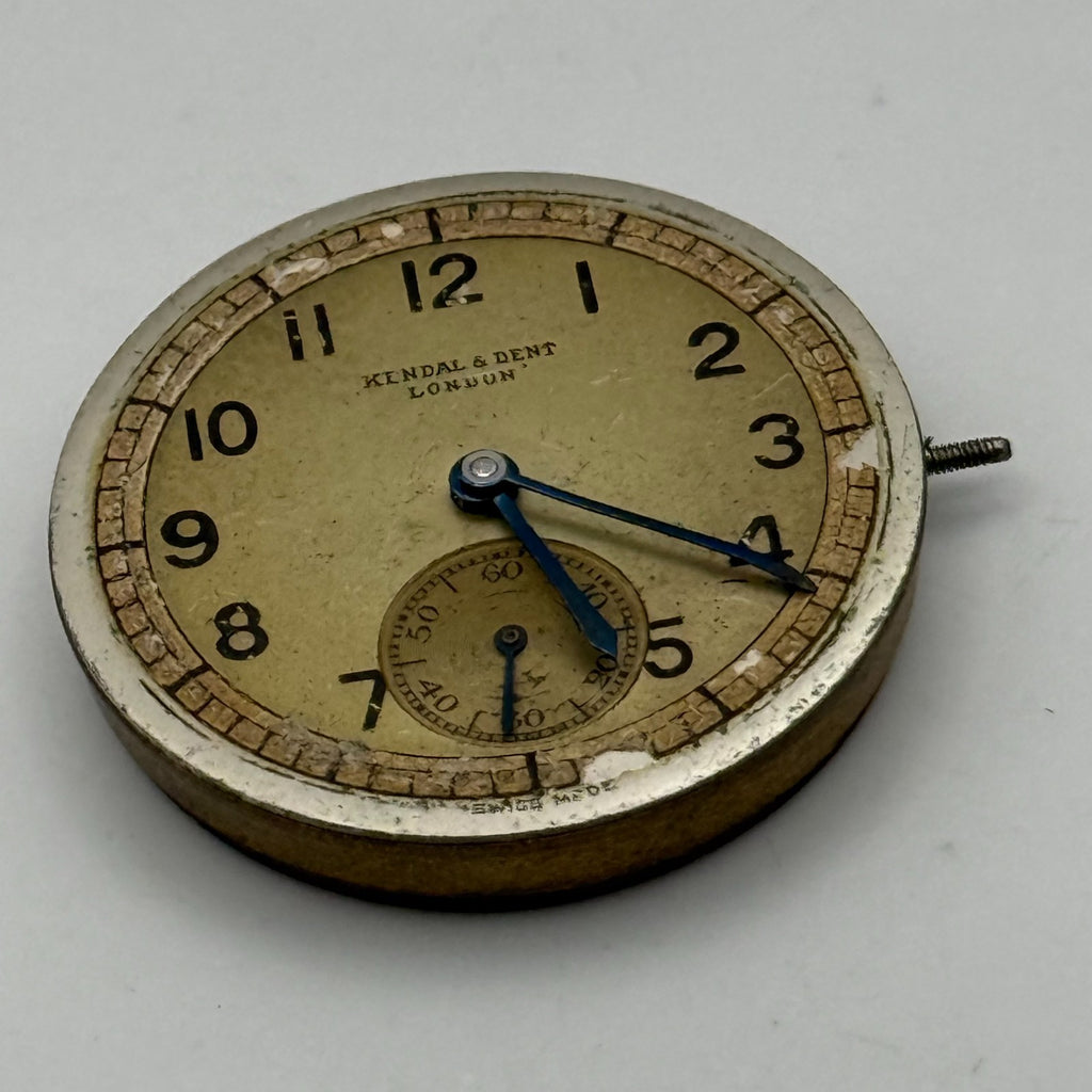 Kendal & Dent London Watch Movement - 17 Jewels - For Parts / Repair - 27mm