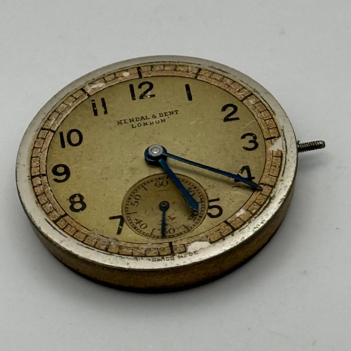 Kendal & Dent London Watch Movement - 17 Jewels - For Parts / Repair - 27mm
