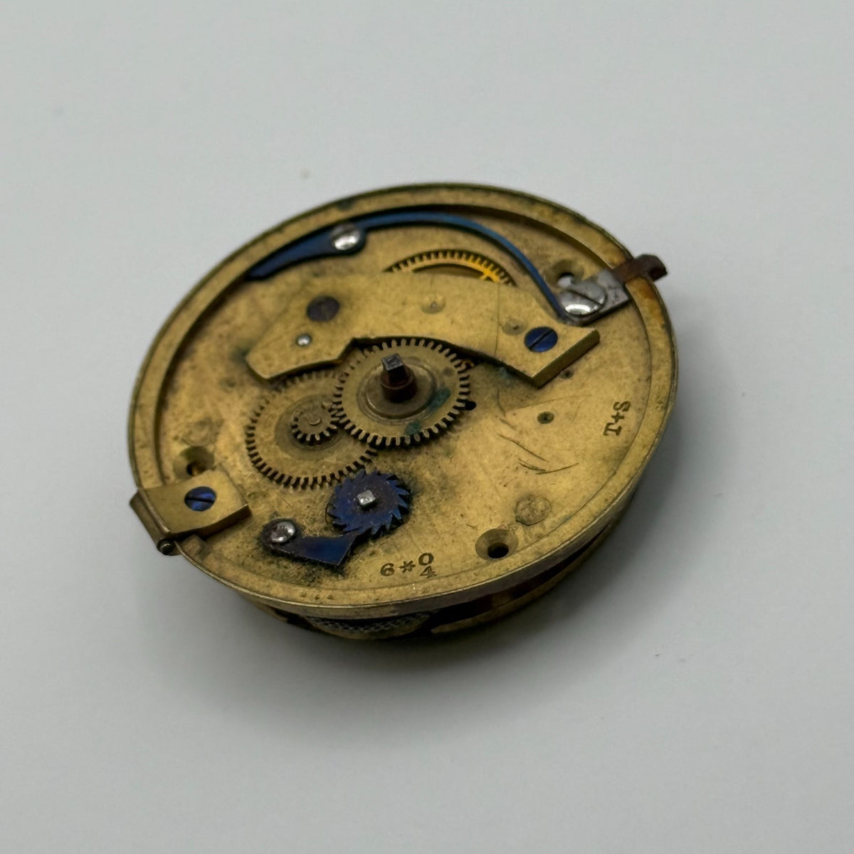English Lever Fusee Pocket Watch Movement - G.H. Roc Cambridge - Parts / Repair