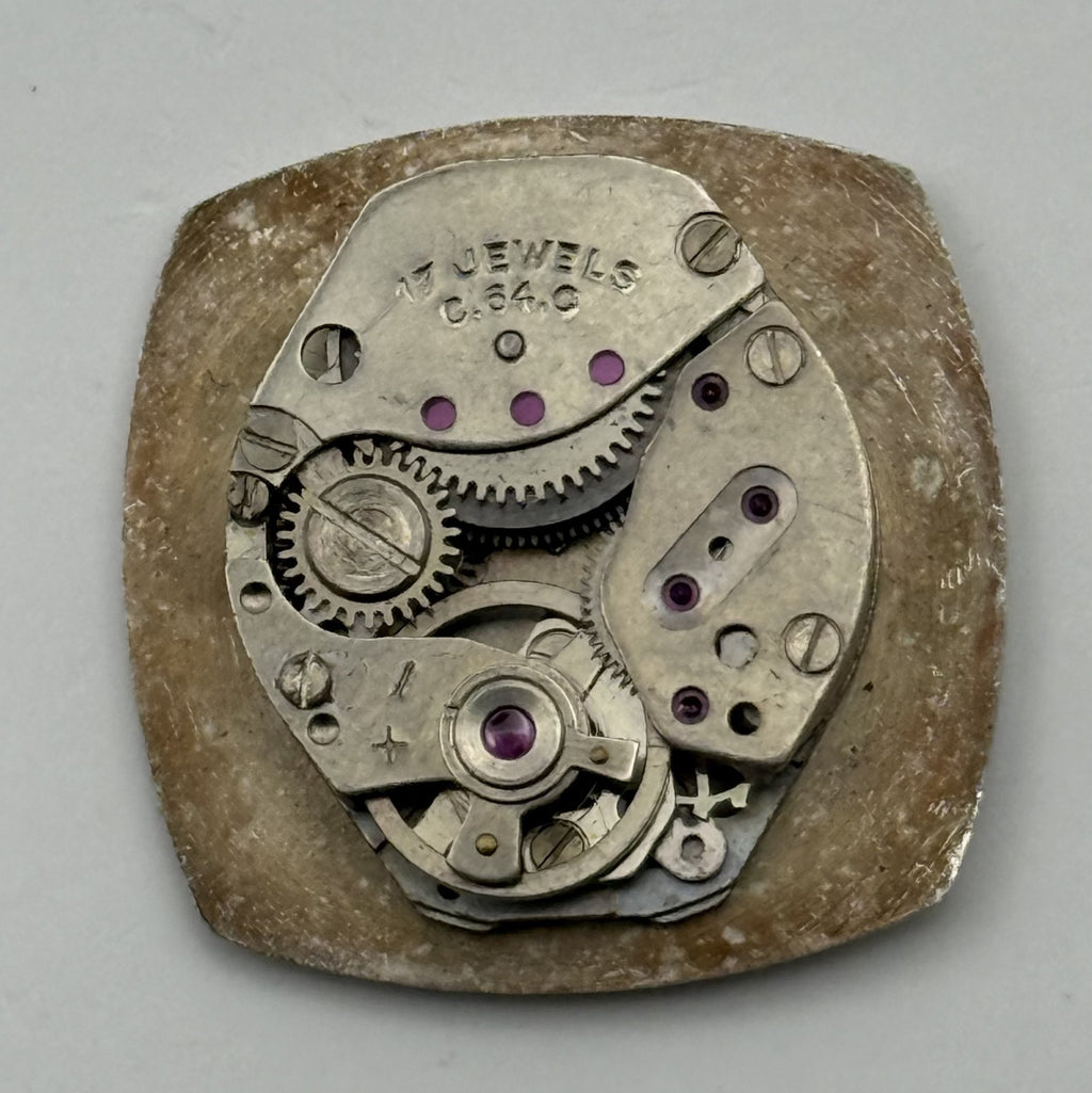 Cattin C64 Watch Movement Mortima 17Jewels Swiss Manual Wind Parts Repair 15.2mm