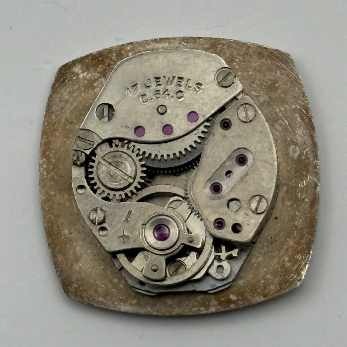 Cattin C64 Watch Movement Mortima 17Jewels Swiss Manual Wind Parts Repair 15.2mm