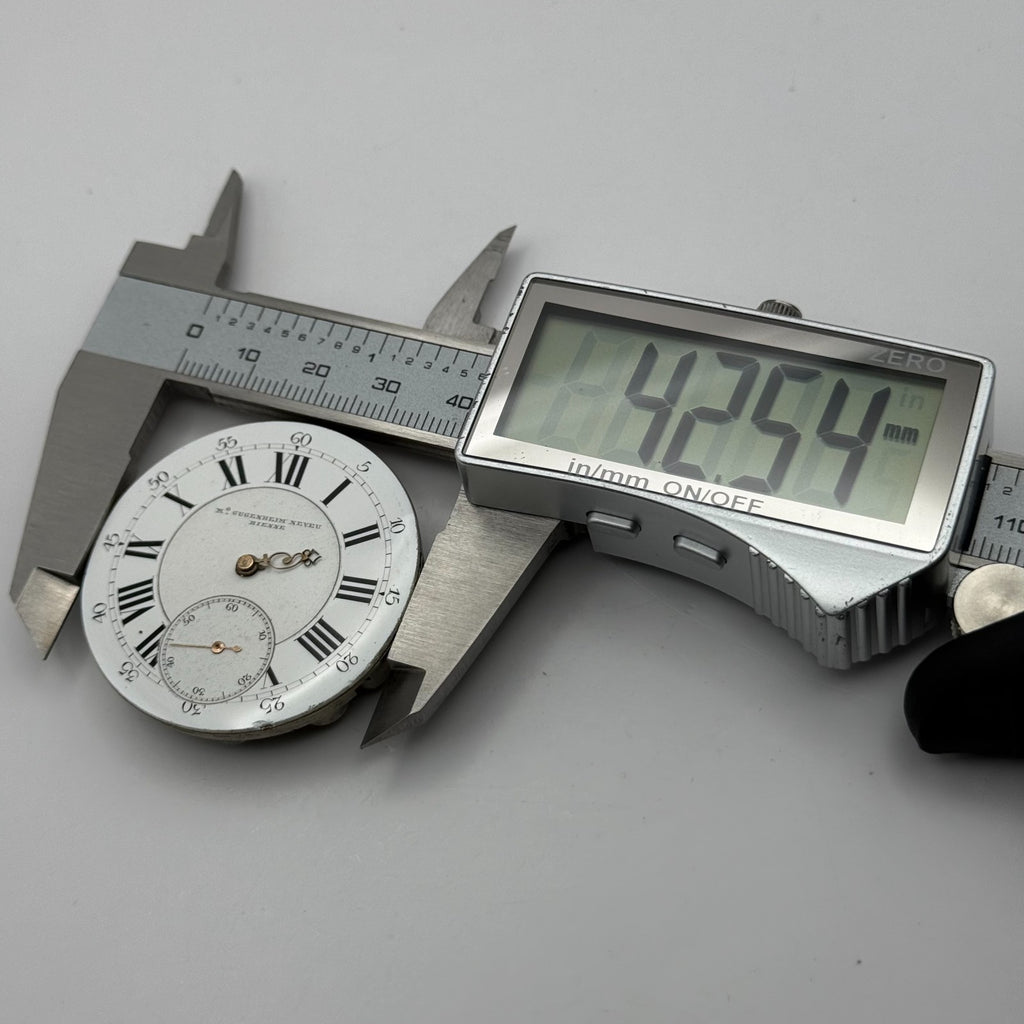 Max Gugenheim Neveu Pocket Watch Movement High Grade Antique Hunter Parts 41.2mm