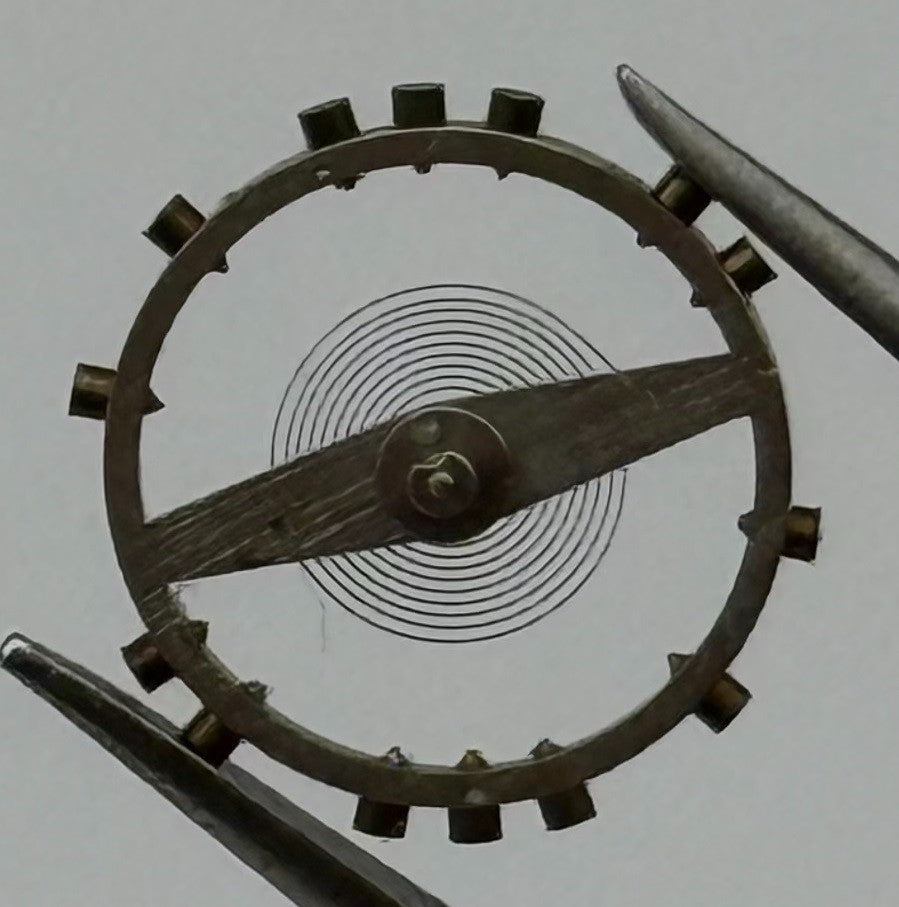 FHF 150 Balance Wheel Complete And Spring 10½’’’ 207 M Watch Movement Parts NOS
