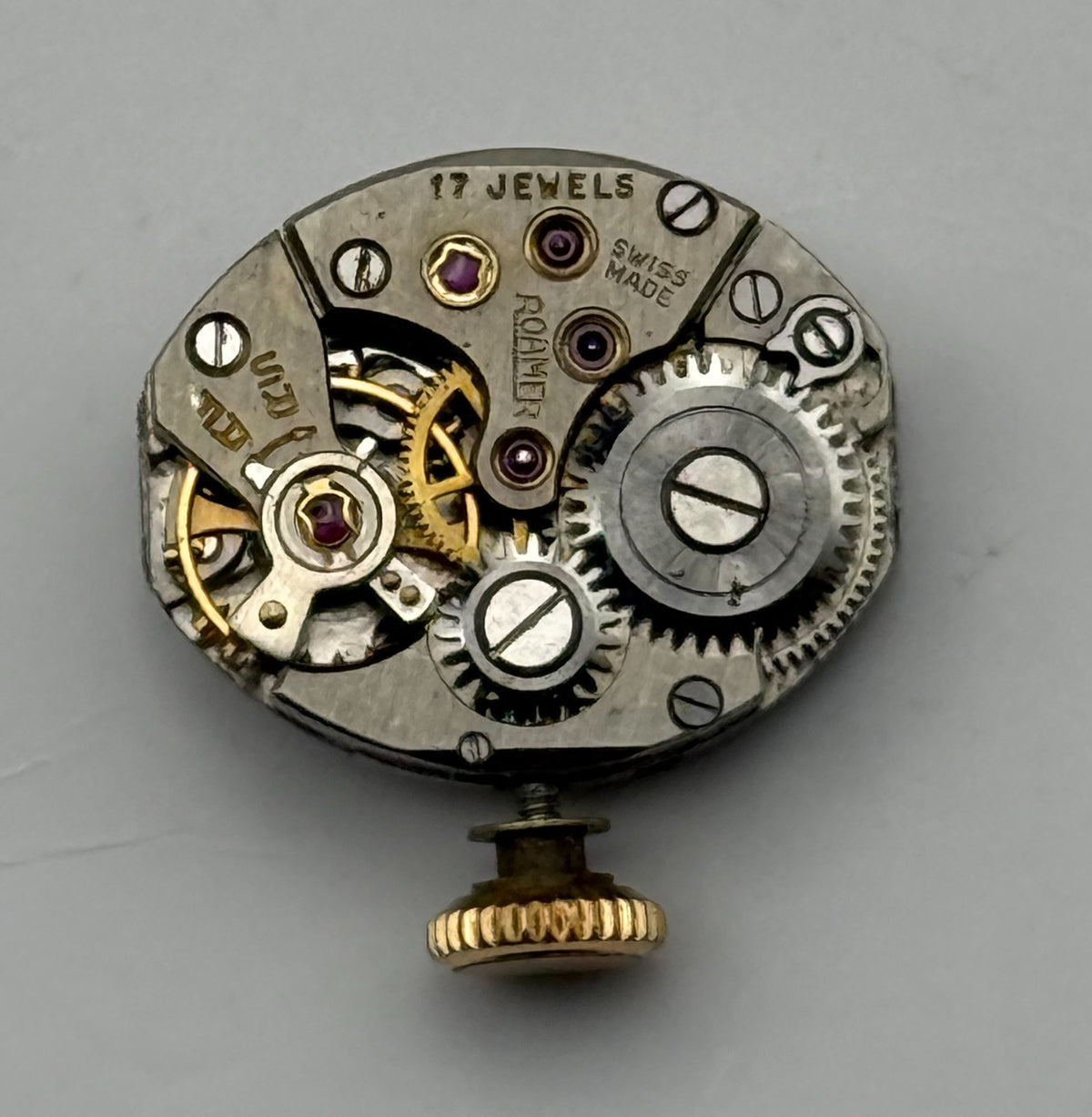 MST 389 Watch Movement Running Roamer 17 Jewels Manual Wind Parts Repair 13.1mm
