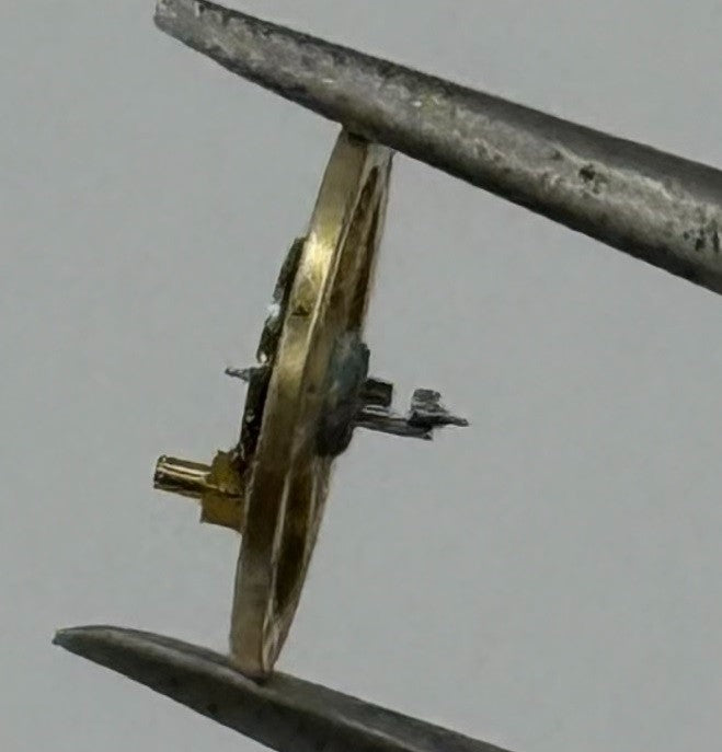 Derby 34 Balance Wheel Complete And Spring 5¼’’’ 604 Watch Movement Parts NOS