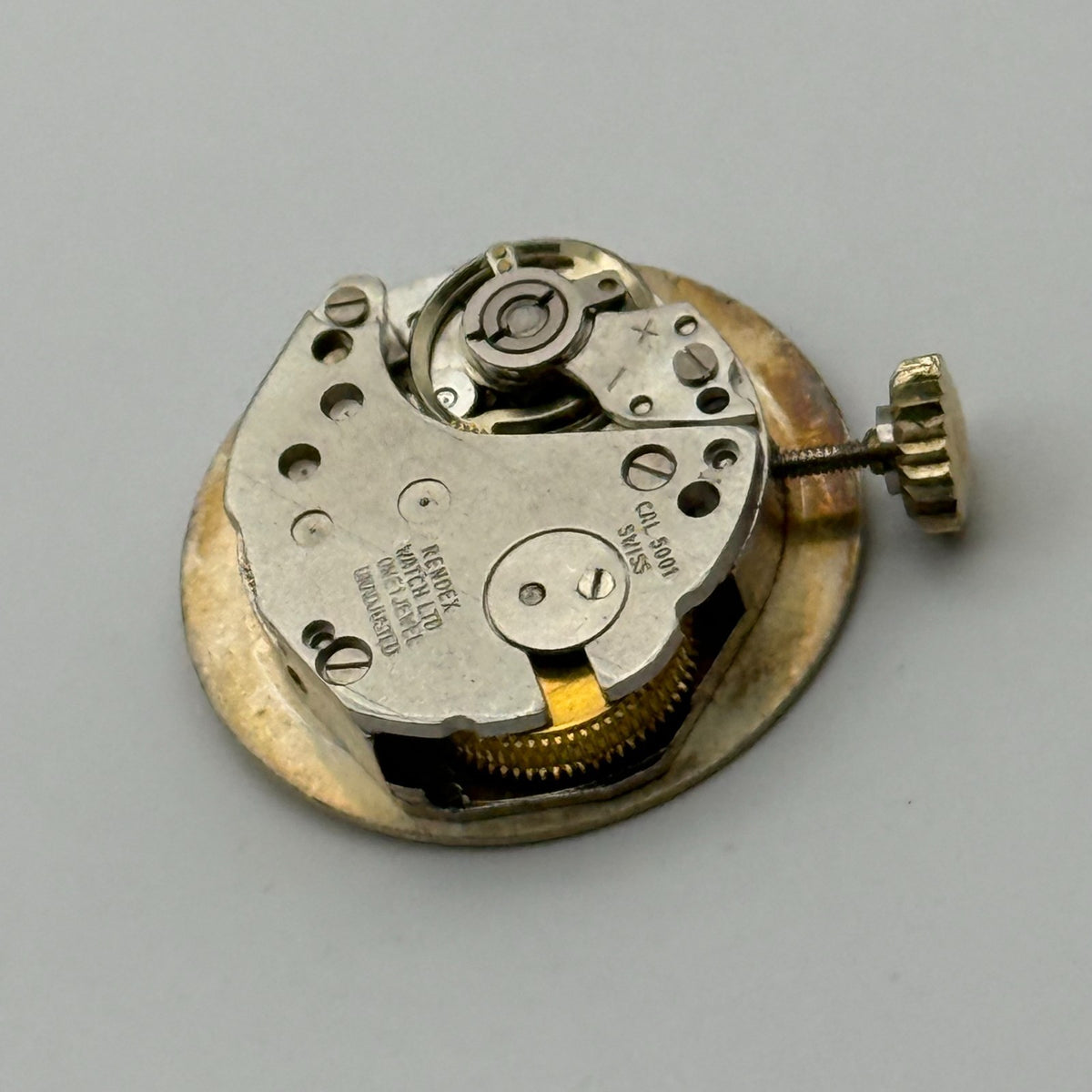 Ronda 5001 Watch Movement Corocraft 1Jewel Swiss Manual Wind Parts Repair 15.2mm
