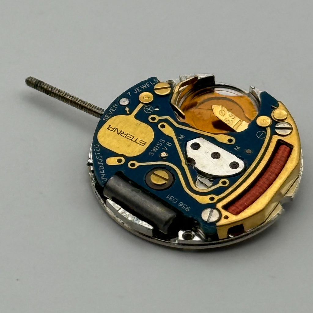 ETA 956.031 Watch Movement Quartz Eterna Swiss 7 Jewels Parts Untested 17.4mm