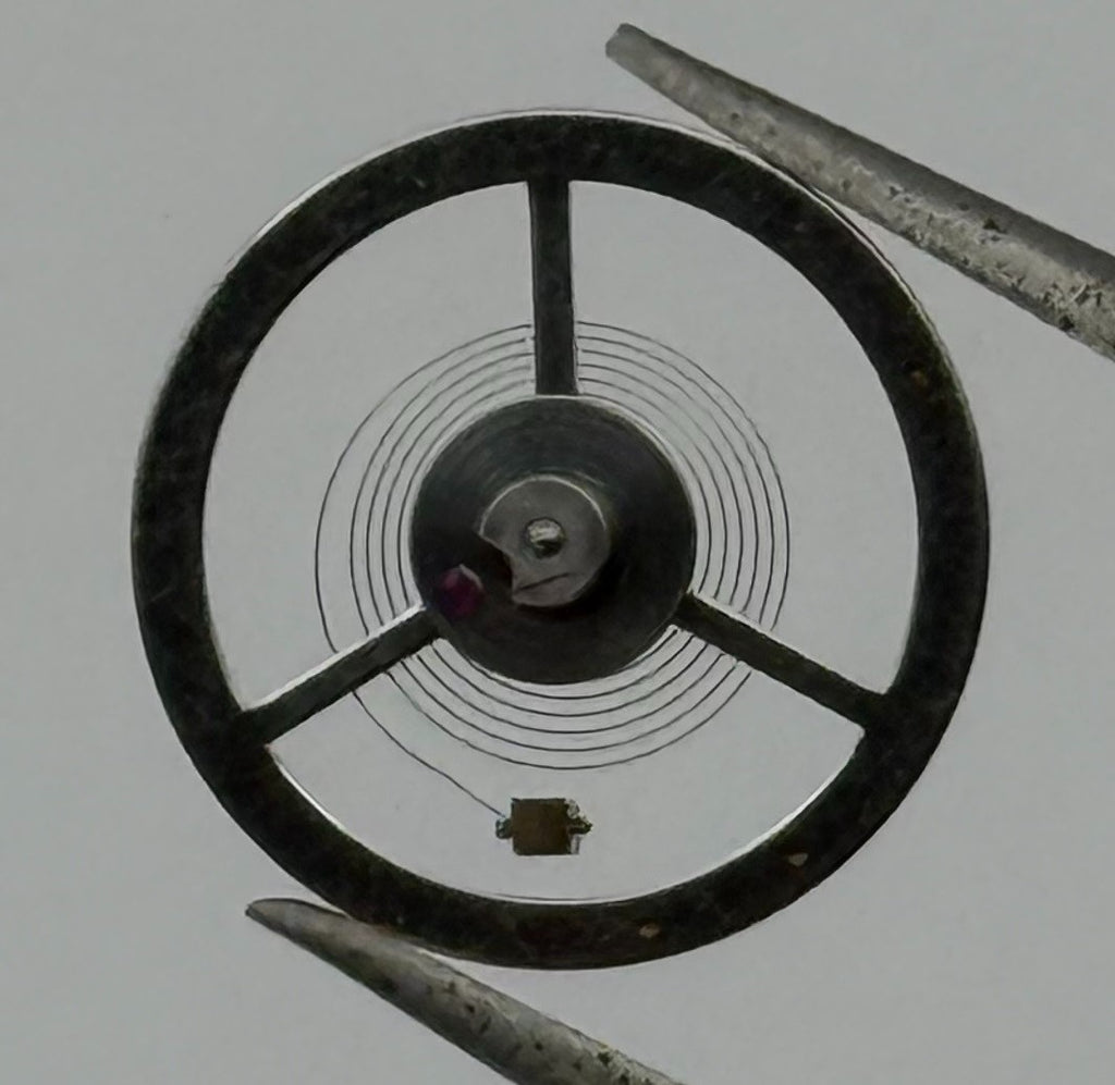 Brac 500 512 528 Balance Wheel Complete And Spring 1819 Watch Movement Parts NOS