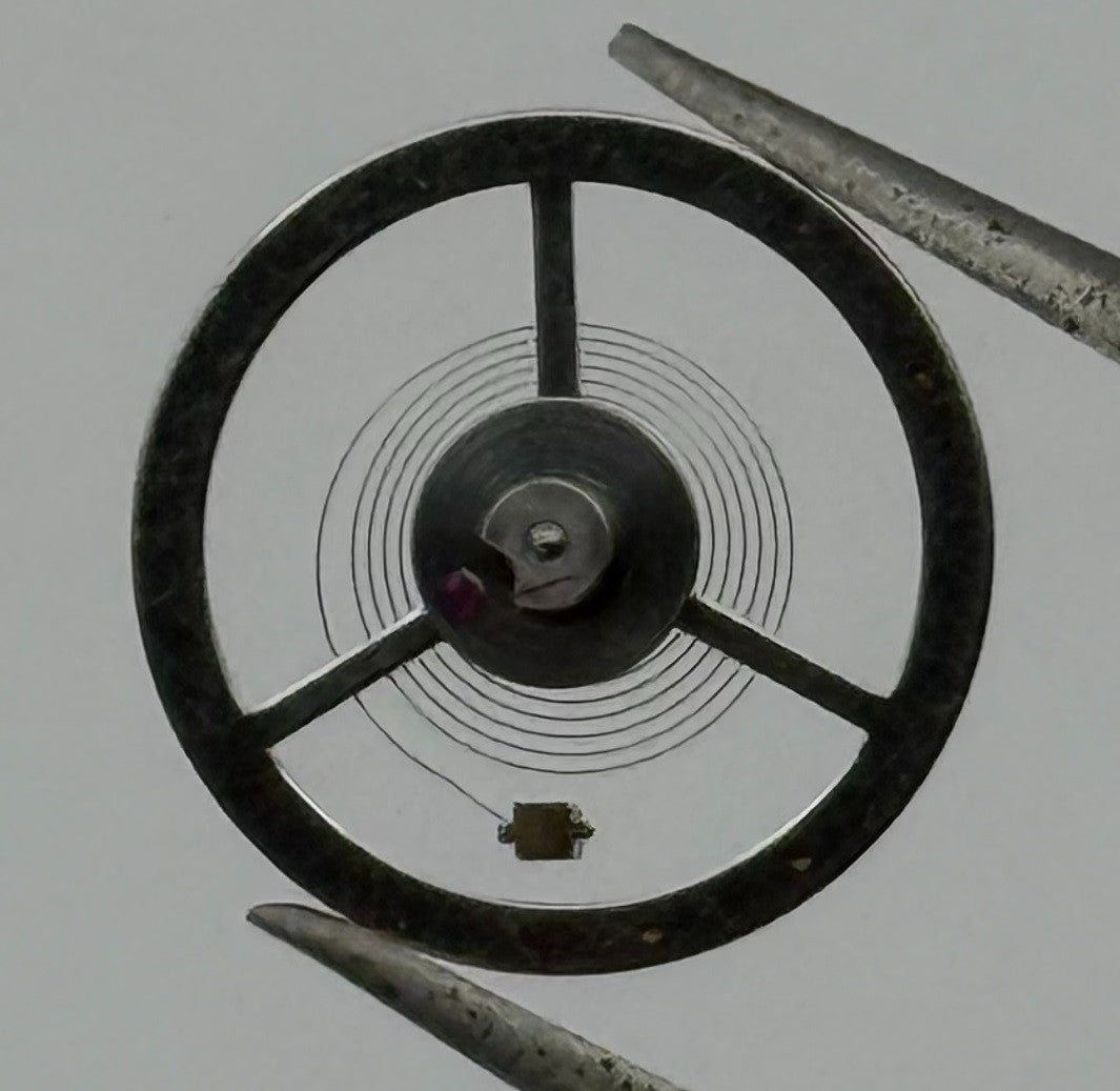 Brac 500 512 528 Balance Wheel Complete And Spring 1819 Watch Movement Parts NOS