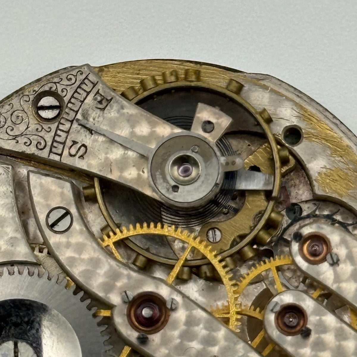 Swiss Lever Good Quality Pocket Watch Movement - Running - Parts / Repair 43mm