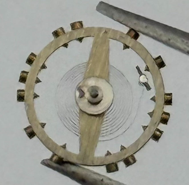 FEF 430 6600 Balance Wheel Complete And Spring 943 M Watch Movement Parts NOS