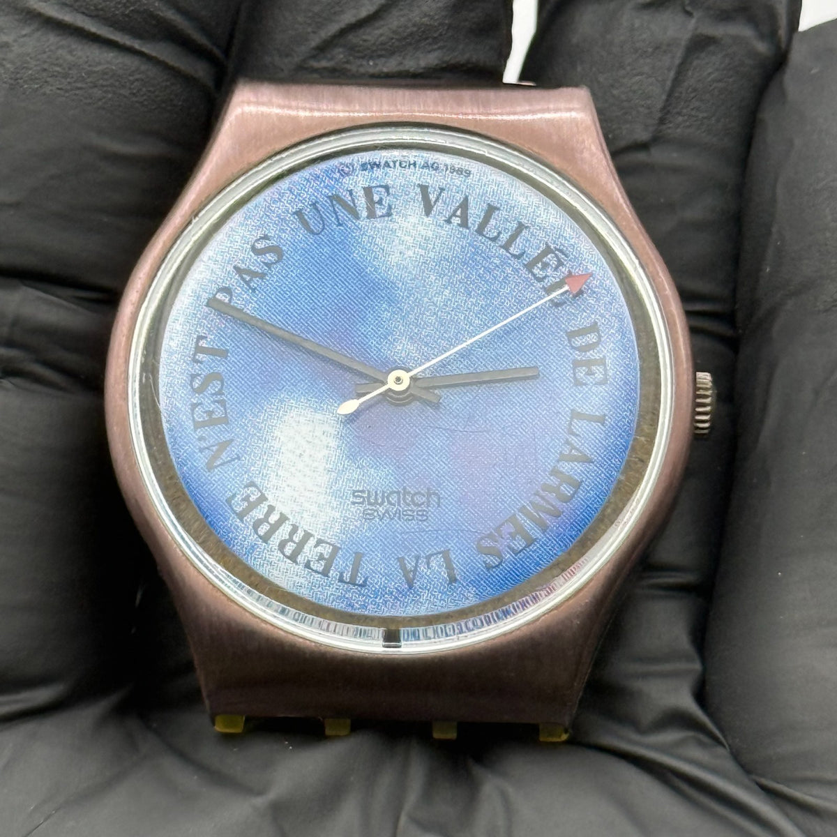 Vintage Swatch Watch GX112 Croque Monsieur 1989 ETA Quartz Swiss 34mm Parts 