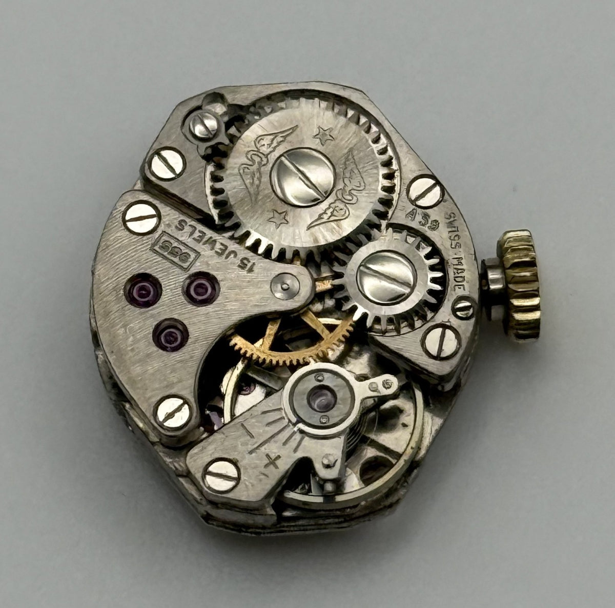 FHF 60 Rotary 955 Watch Movement - Running - For Parts / Repair