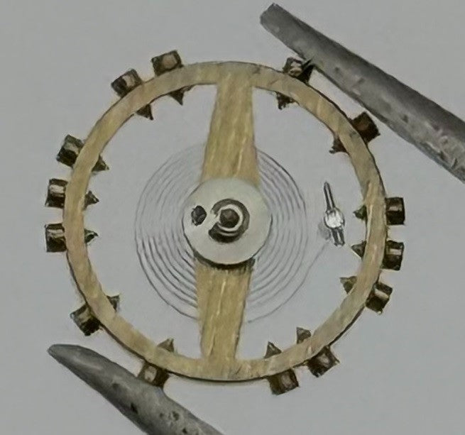 AS 1677 Balance Wheel Complete And Spring Renata 1224 M Watch Movement Parts NOS