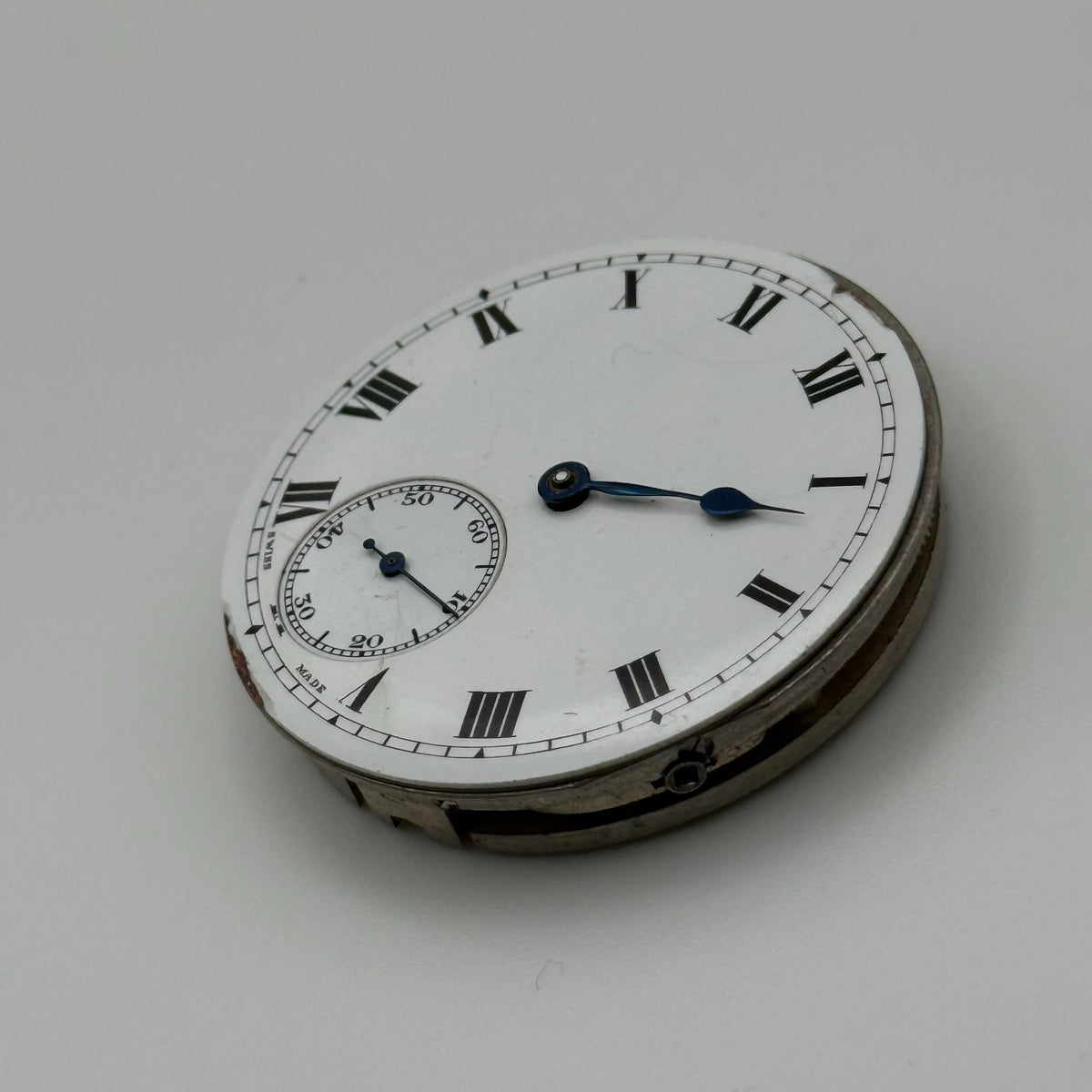 Swiss Lever Good Quality Pocket Watch Movement - Running - Parts / Repair 43mm