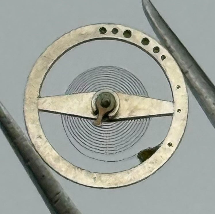 BFG 34 PL Balance Wheel Complete And Spring Renata 59 Watch Movement Parts NOS