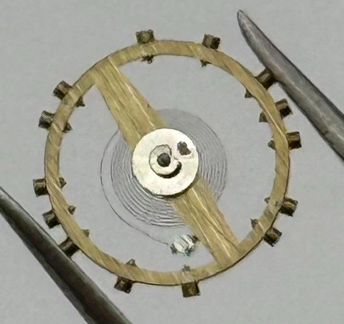 FHF 120 Balance Wheel Complete And Spring 6¾-8’’’ 205 M Watch Movement Parts NOS
