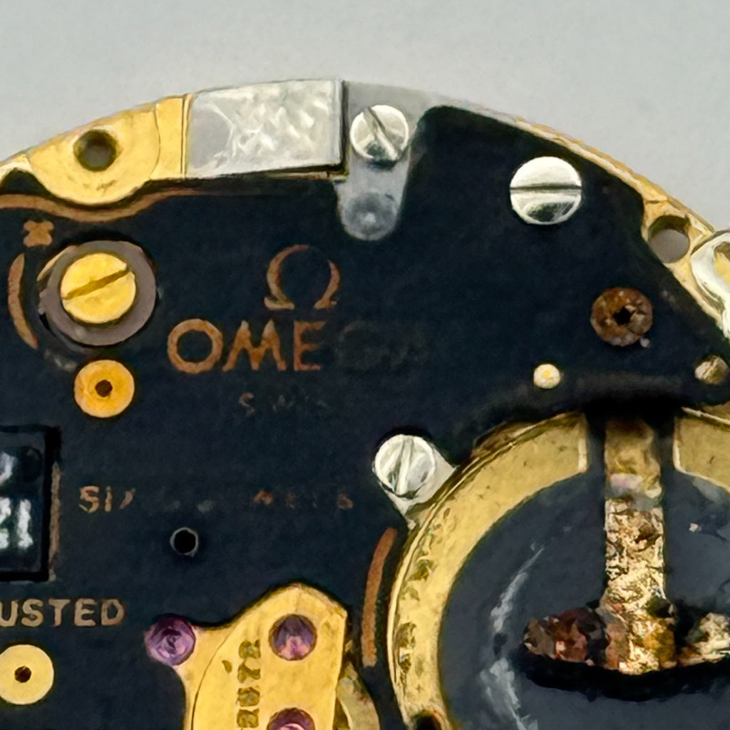 Omega 1434 Quartz Watch Movement - 6 Jewels - For Parts / Repair - 23.8mm