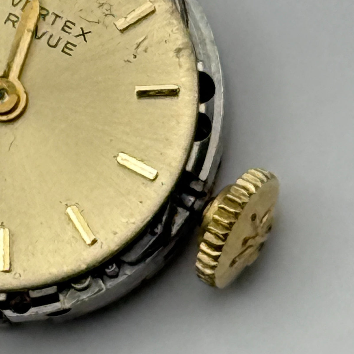 MSR D1 Watch Movement Vertex Revue 17 Jewels Swiss Manual Wind Parts 15.1mm