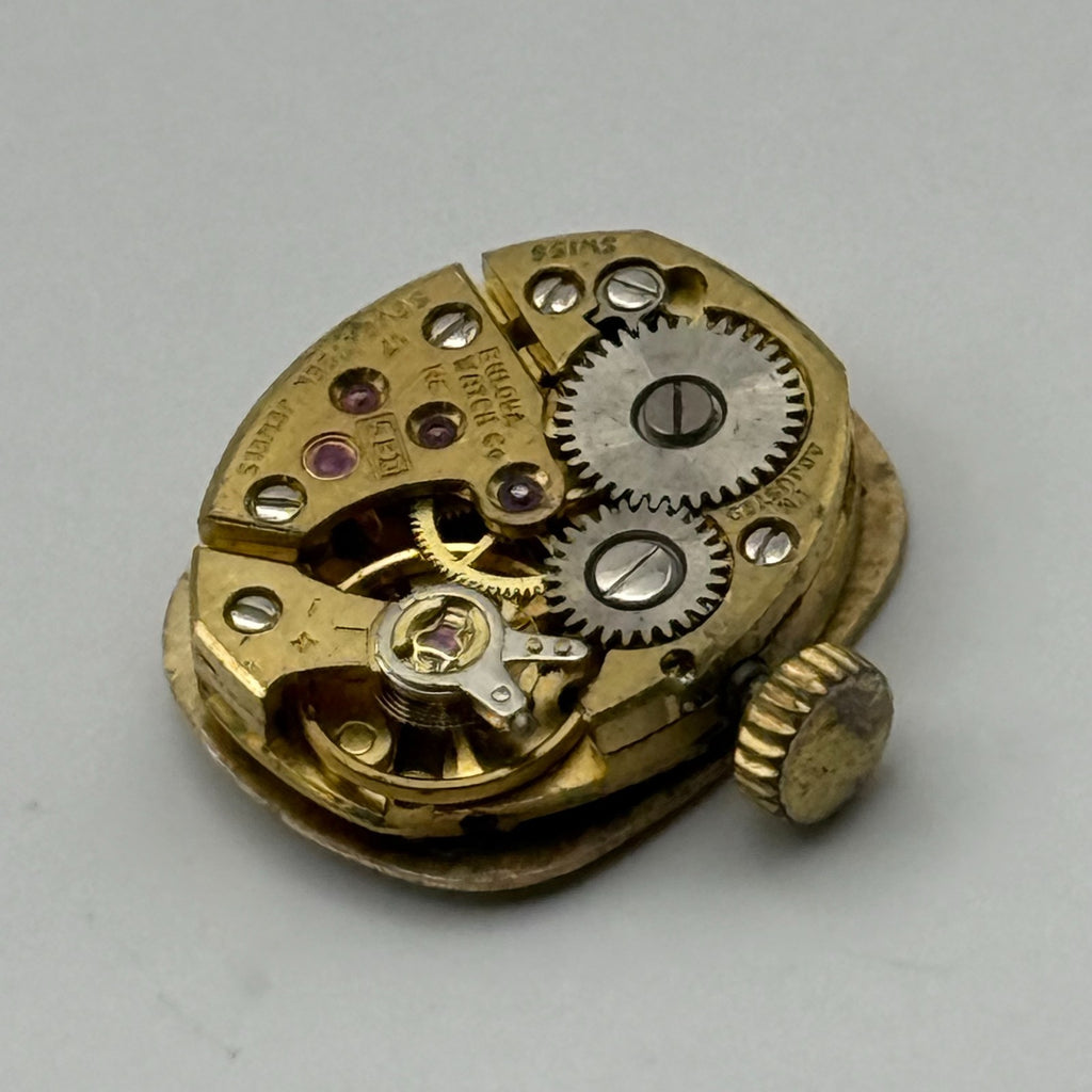 Bulova 5BD Watch Movement Running Ladies 17 Jewels Swiss Parts Repair 13mm